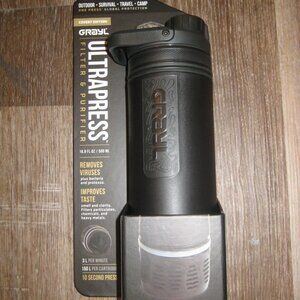 Grayl 16.9oz UltraPress Purifier Covert Edition Covert Black